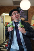 Karl Mischler, with Irish clover