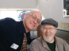 Larry Stendebach took this selfie with Phil Figgs