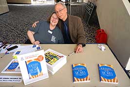 Signing desk, with Jane Bartholomew and J.B. Kaufman