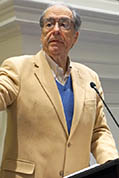Scott Eyman at the podium