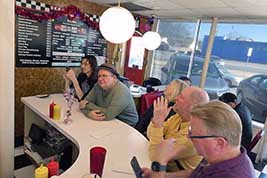 Bobo's was busy at lunch-hour