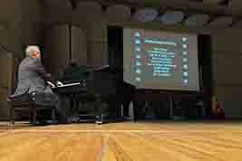 Jeff Rapsis plays Overture and Credits on piano as our Saturday evening show begins