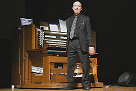 Ben Model stands to take a bow